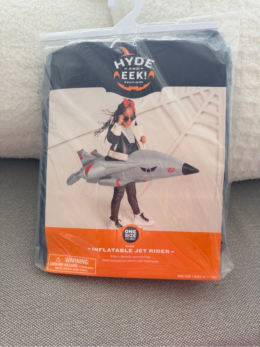 Kids Inflatable Jet Rider Costume - Gray - Picture 1 of 5